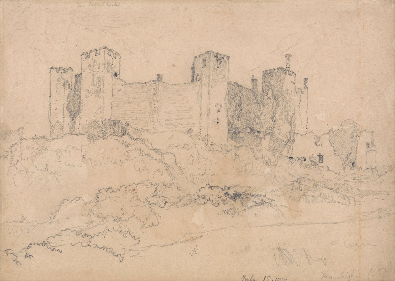 Framlingham Castle, Suffolk af John Sell Cotman
