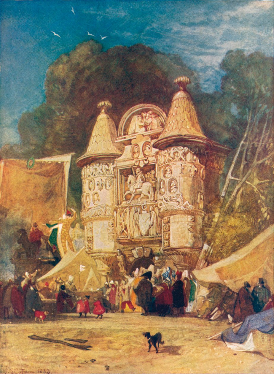 Porten til Abbey Aumale, Normandiet, 1832 af John Sell Cotman