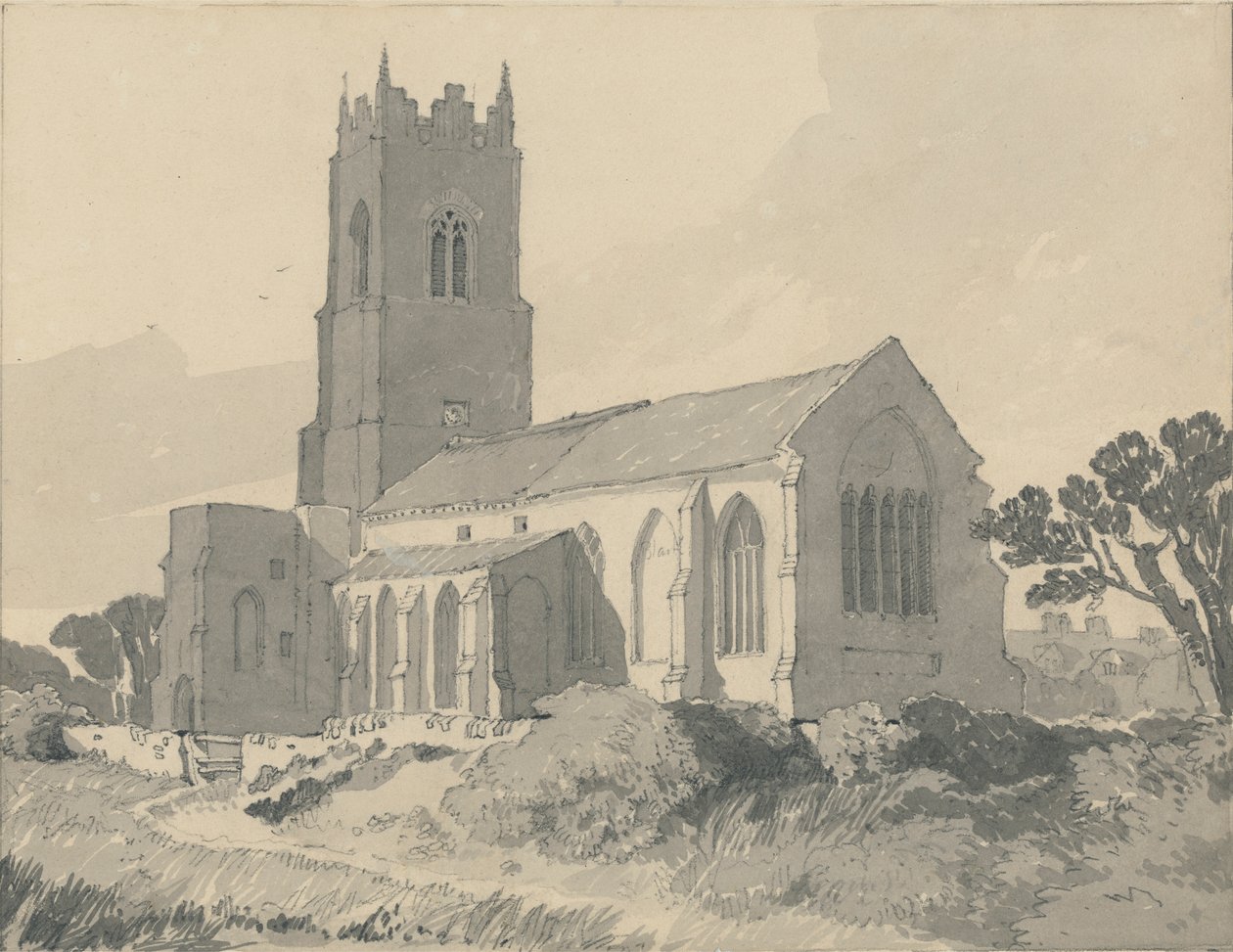 Ingham Church, Norfolk af John Sell Cotman