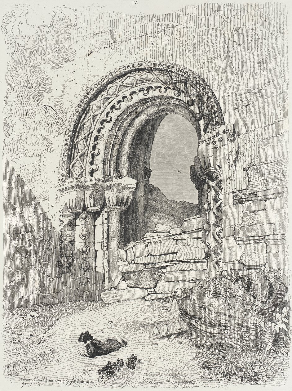 Kirkham Priory, York af John Sell Cotman