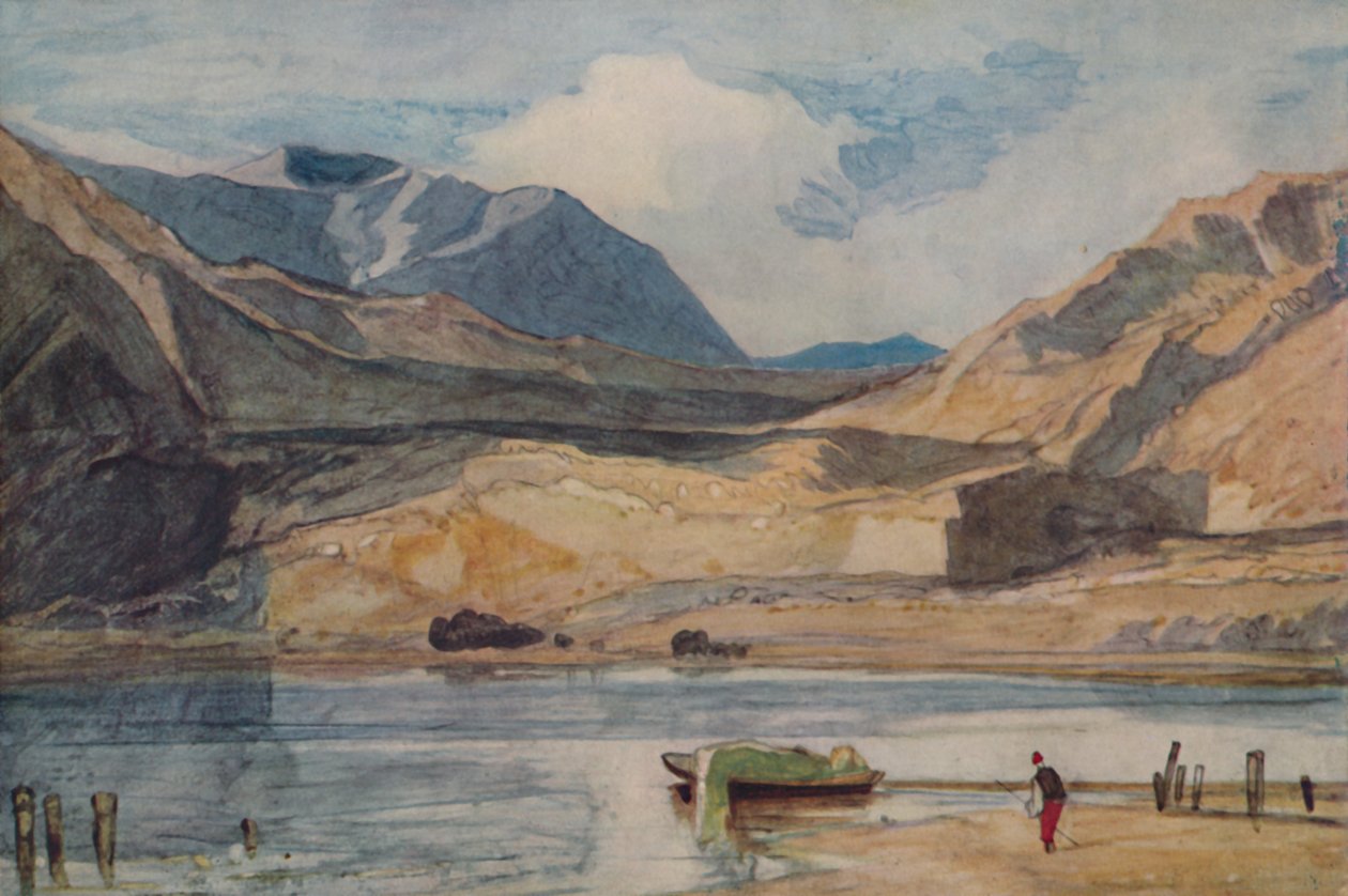 Sø i Wales, 1923 af John Sell Cotman