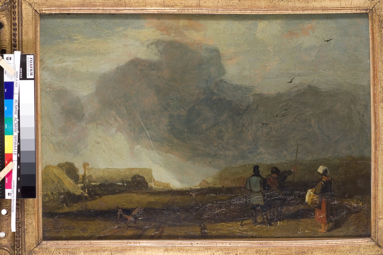 Landskab i Normandiet (olie på lærred) af John Sell Cotman