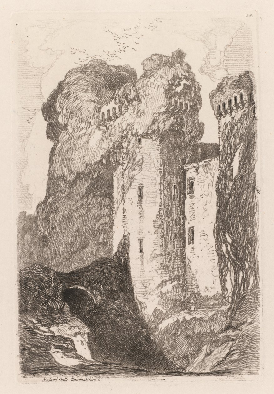 Liber Studiorum: Raglan Castle, Monmouthshire af John Sell Cotman