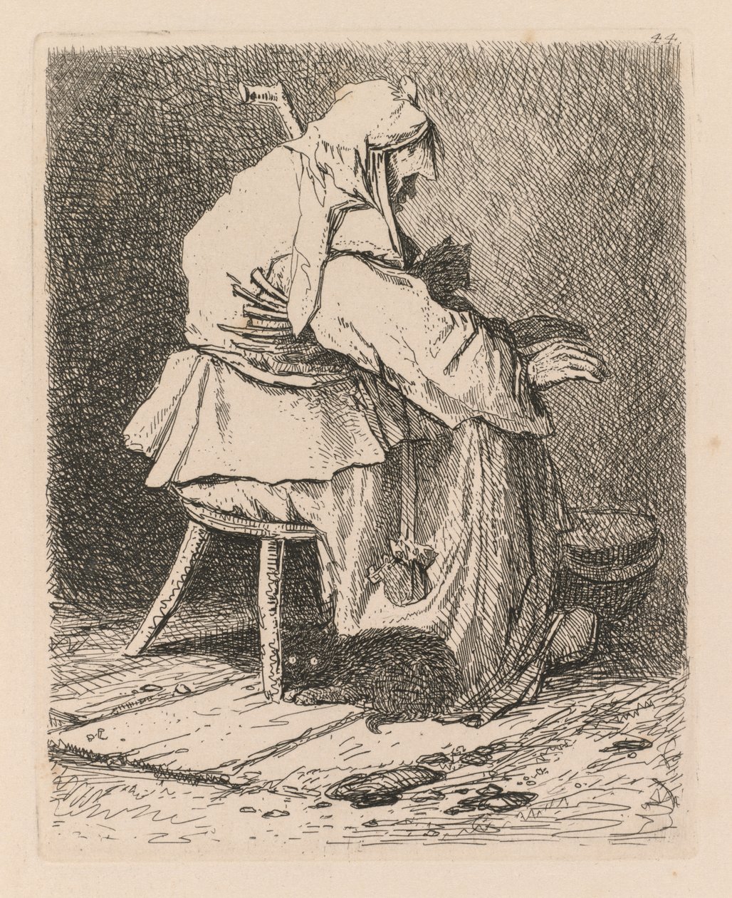 Liber Studiorum: Tavle 44, Skitse efter Rembrandt af John Sell Cotman