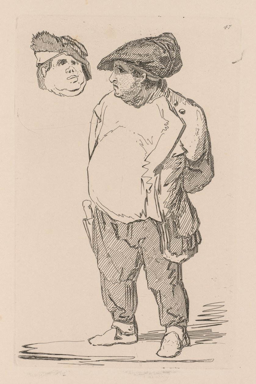 Studiebog: Plade 47, A Study, 1838 af John Sell Cotman