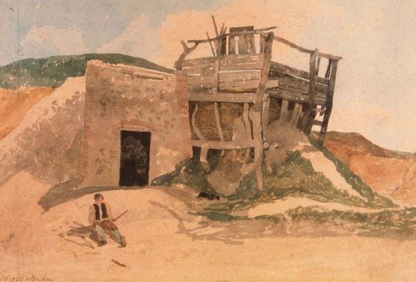 Kalkovn nær Cromer, Norfolk af John Sell Cotman