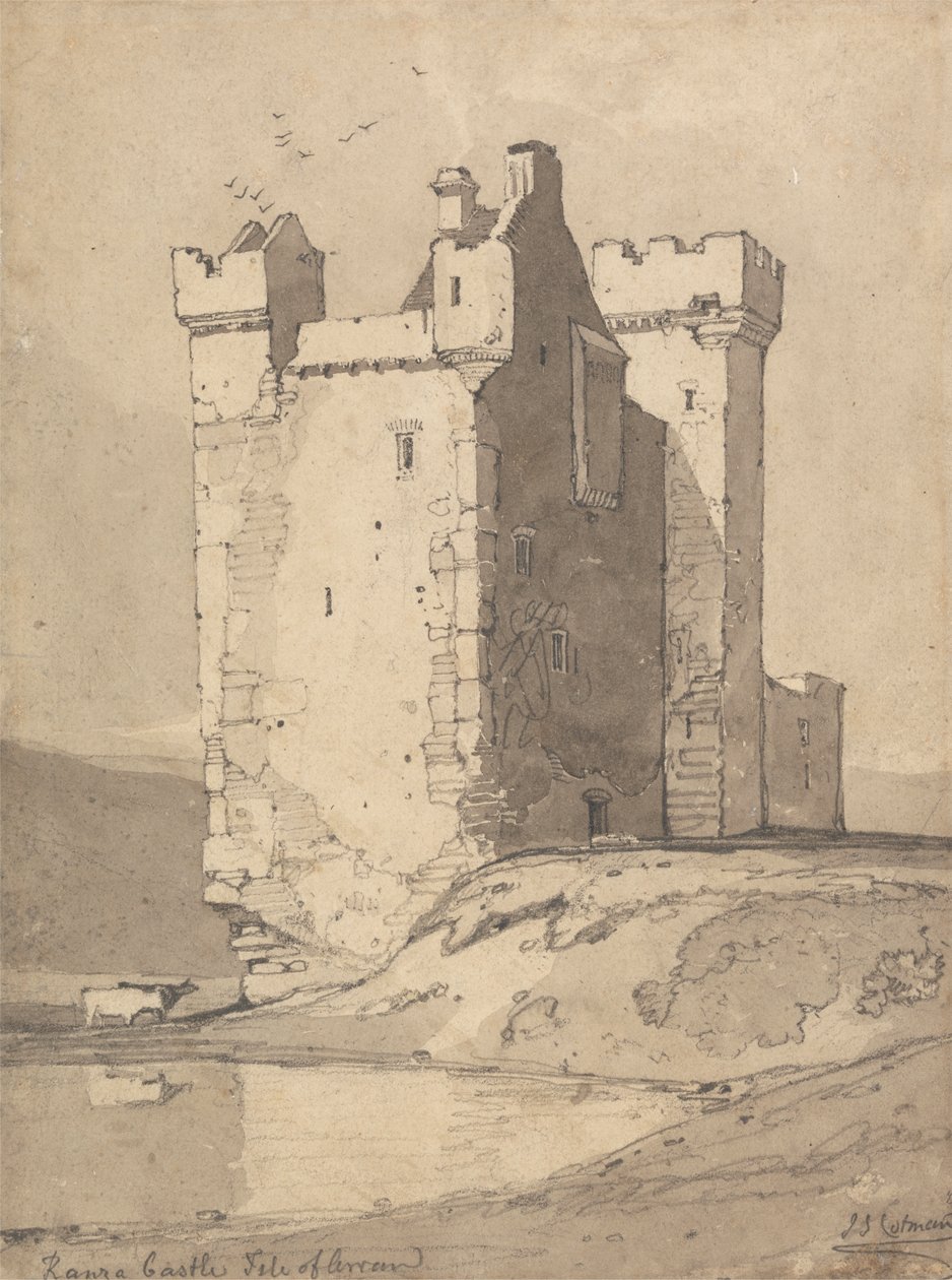 Loch Ranza Castle, Isle of Arran, Skotland af John Sell Cotman