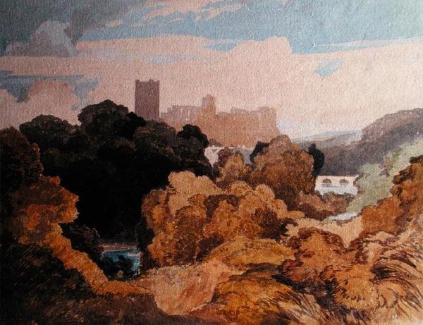 Richmond, Yorkshire (akvarel på papir) af John Sell Cotman