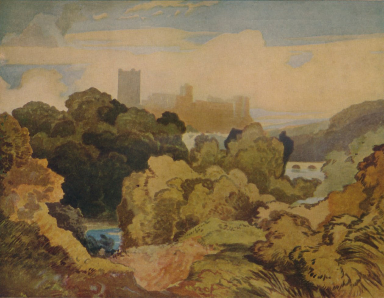 Richmond, Yorkshire, 1923 af John Sell Cotman