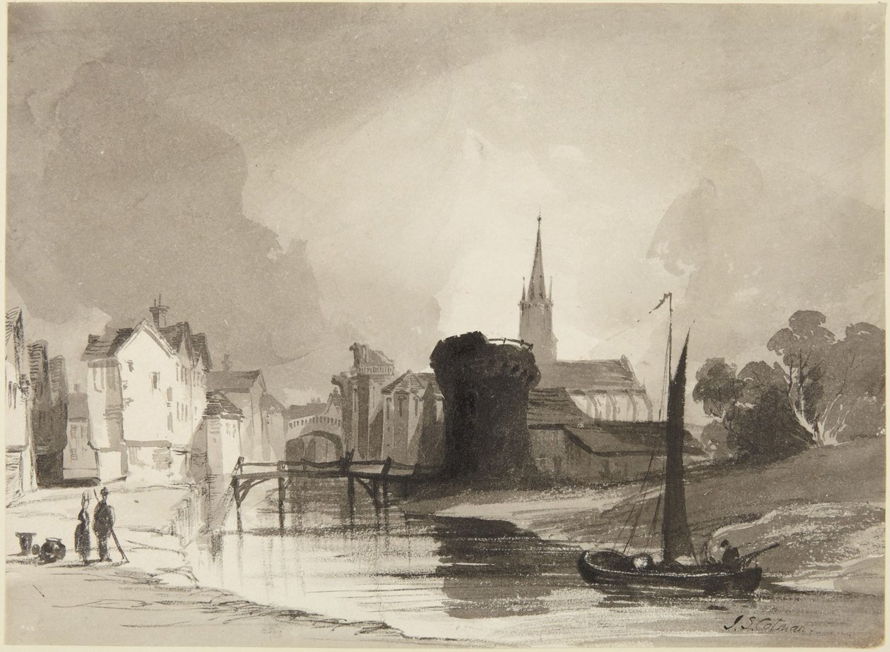 Flodscene af John Sell Cotman