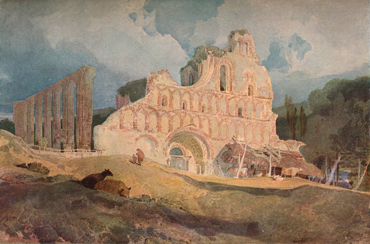 St. Botolphs Priory, Essex, c1806 af John Sell Cotman