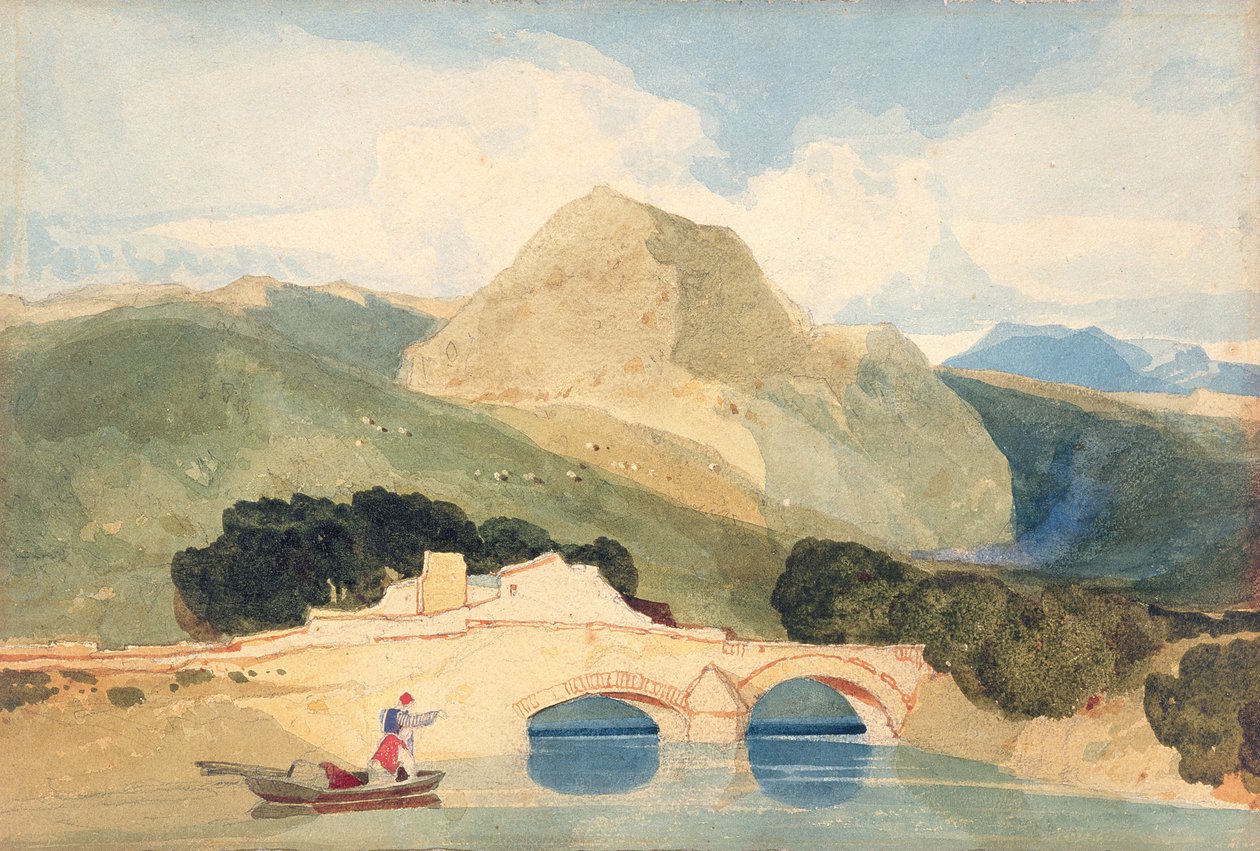 Tan-y-Bwlch (akvarel på papir) af John Sell Cotman