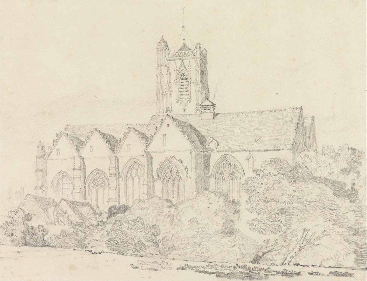 Johannes-kirken, Peronne (Somme) af John Sell Cotman