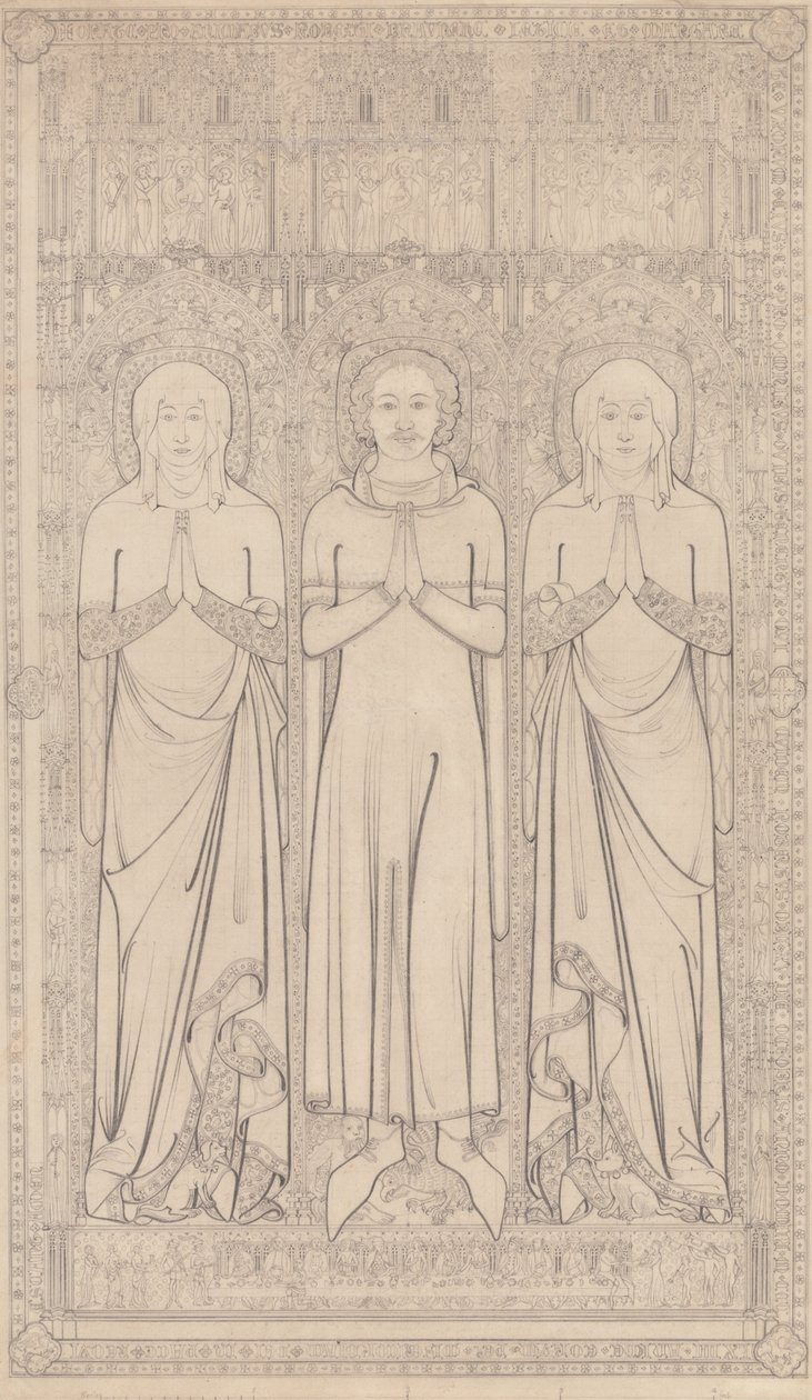 Gravmælet af Robert Braunche og hans to koner i Saint Margaret
