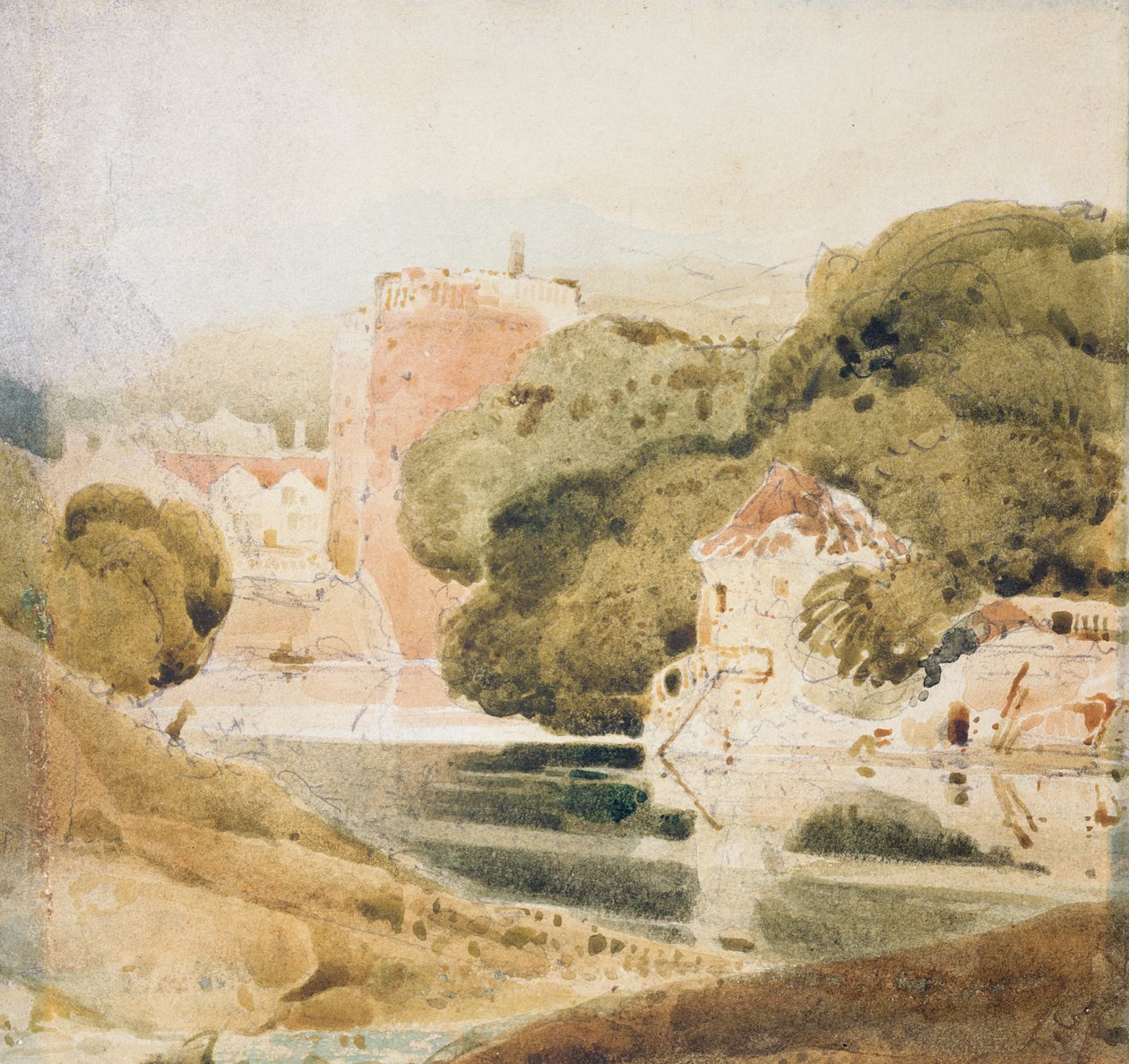 The Water Gate, York (akvarel på papir) af John Sell Cotman