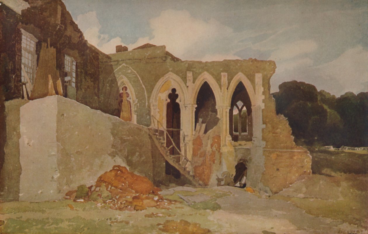 Walsingham Abbey, 1923 af John Sell Cotman