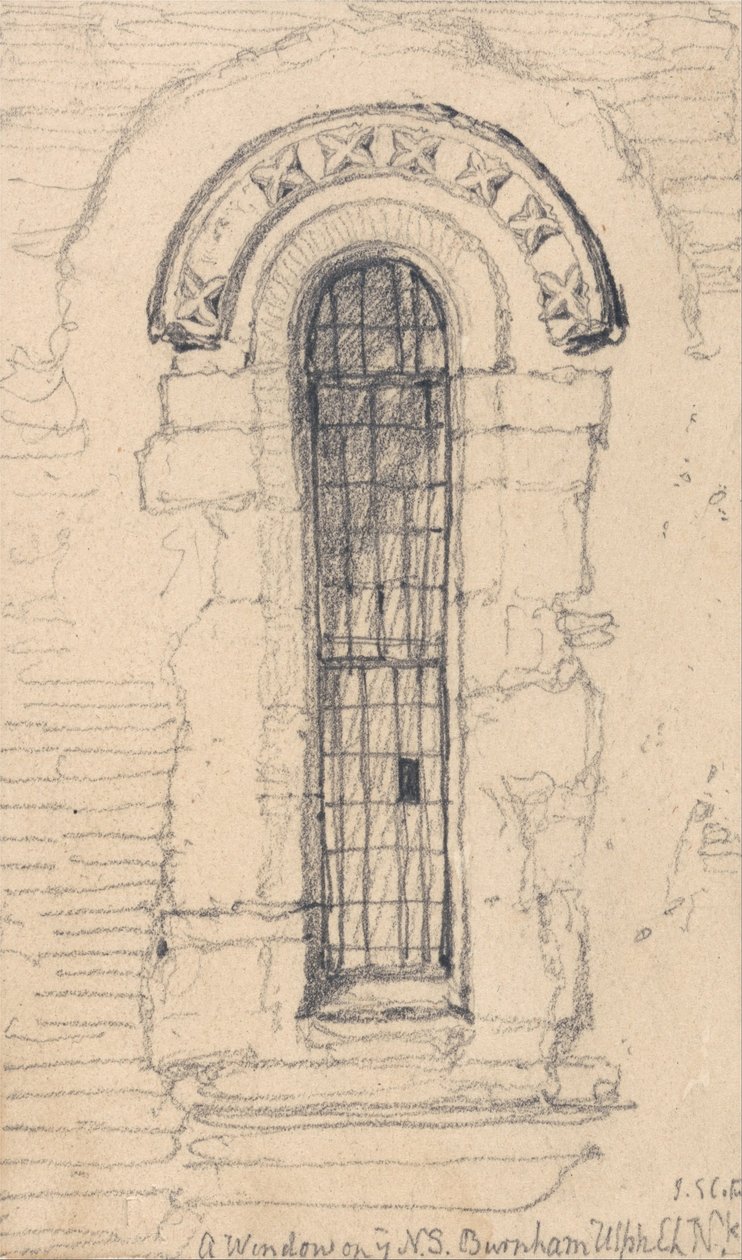 Vindue på nordsiden af Burnham Ulph Church, Norfolk af John Sell Cotman