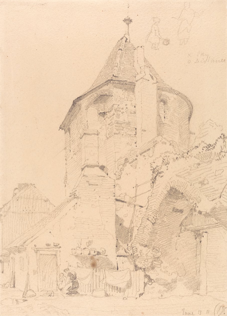 Yarmouth, det nordvestlige tårn af John Sell Cotman