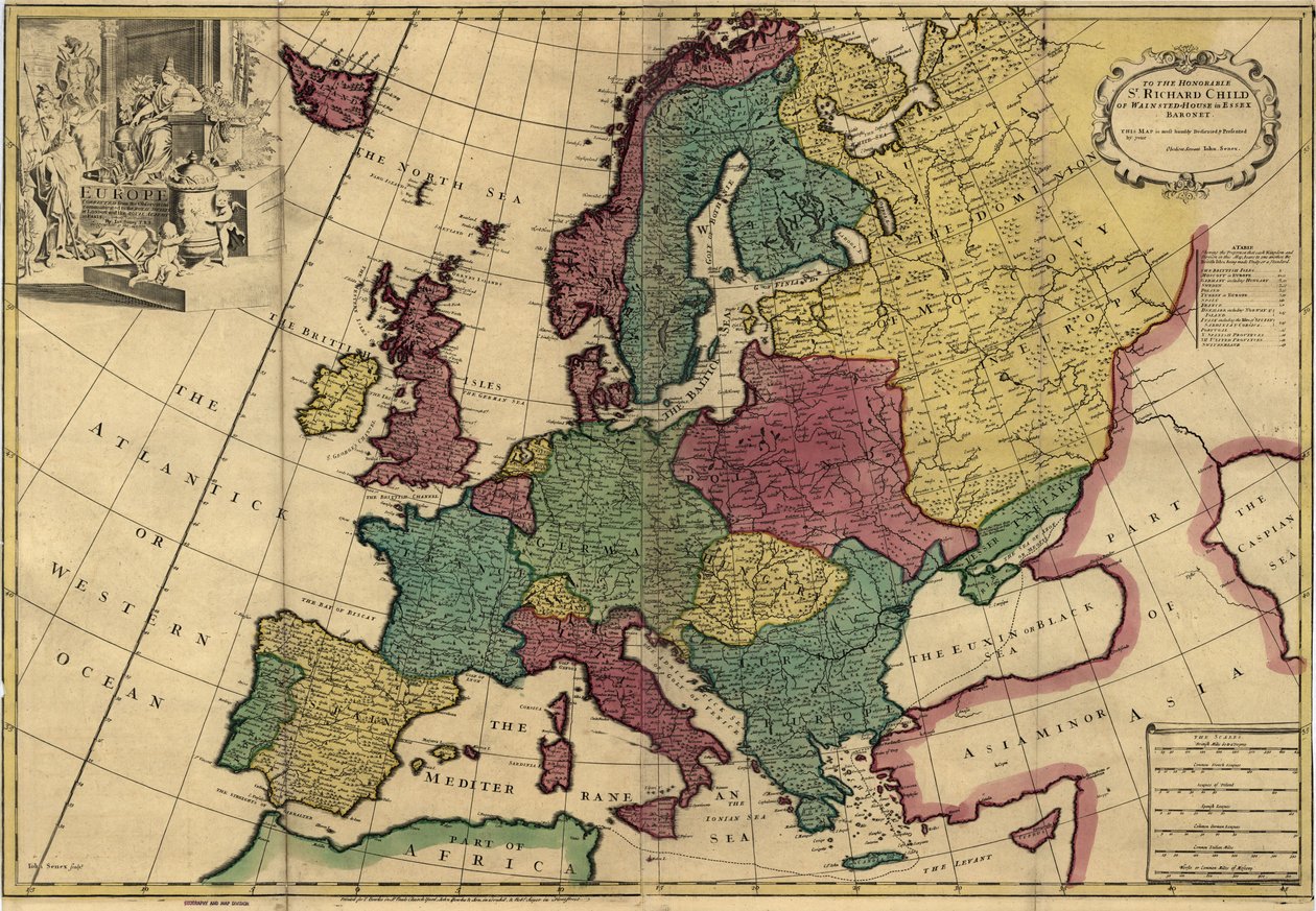 Europa af John Senex