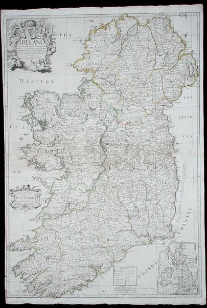 Kort over Irland af John Senex
