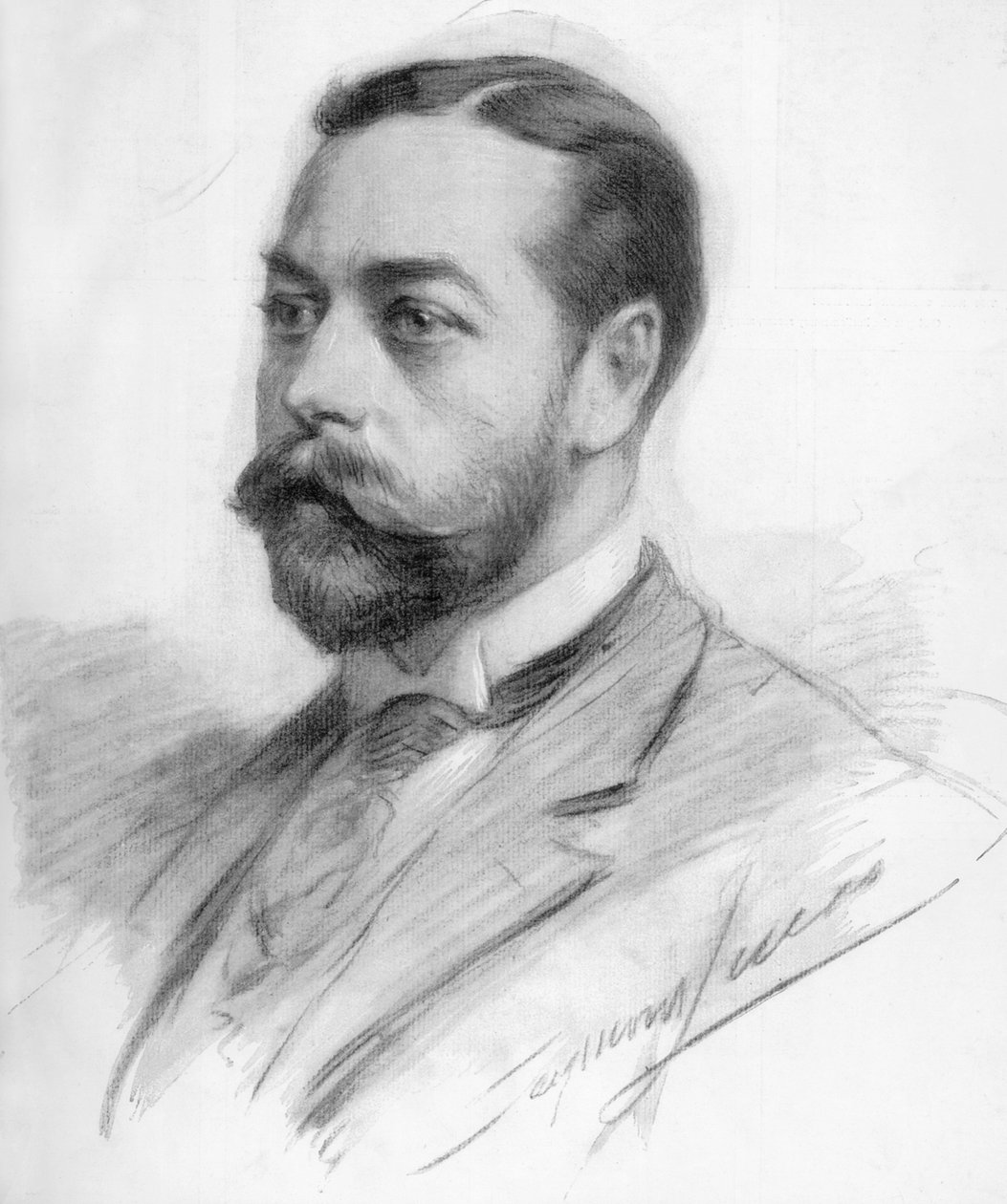 George Frederick Ernest Albert King George V, 1910. af John Seymour Lucas