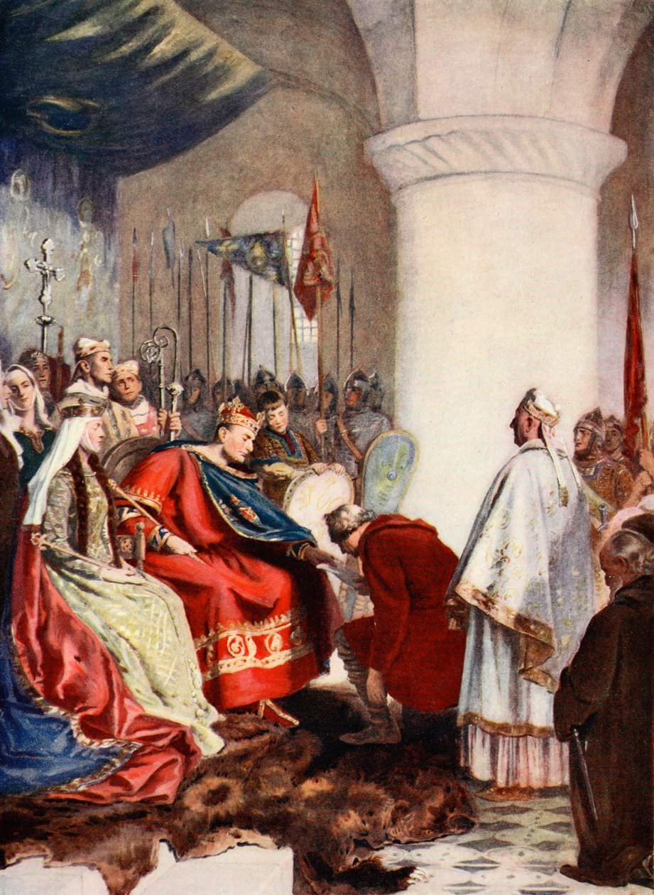 William giver et charter til City of London, illustration fra 