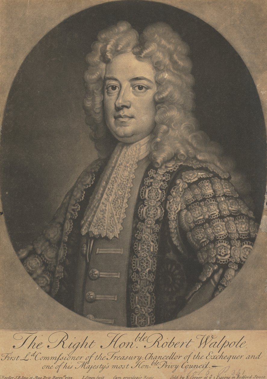 Sir Robert Walpole af John Simon