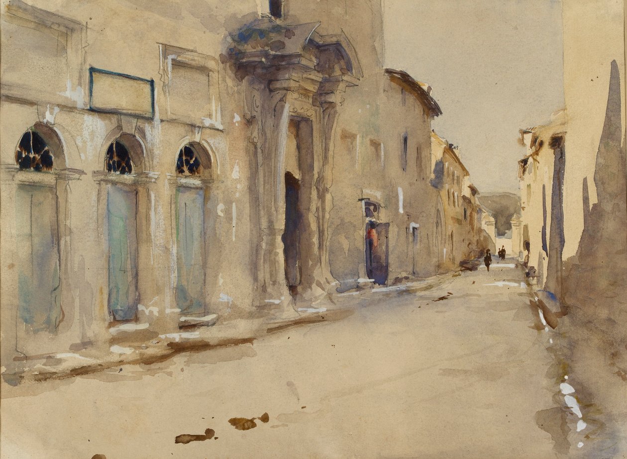 En gade i Spanien, c1880
