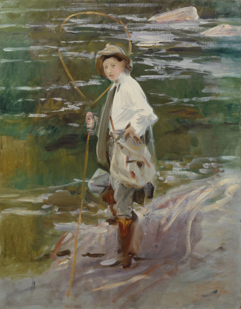 En ung laksefisker, 1901 af John Singer Sargent
