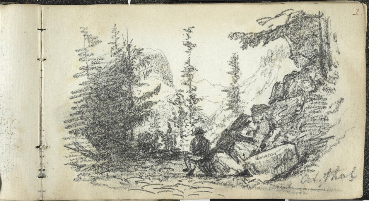Alpine Landscape, Oetztal, Østrig af John Singer Sargent