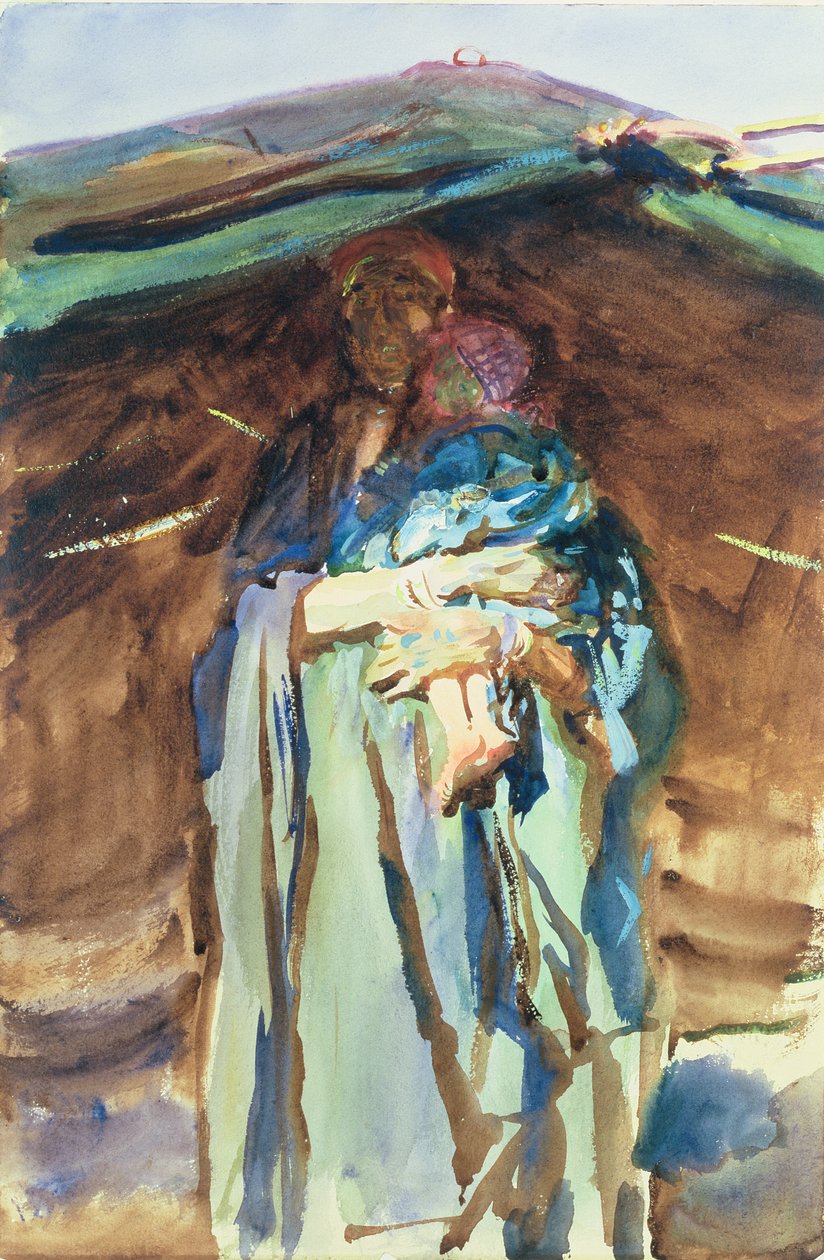 Beduin mor (wc på papir) af John Singer Sargent