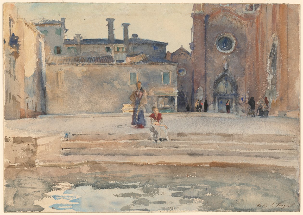 Campo dei Frari, Venedig af John Singer Sargent
