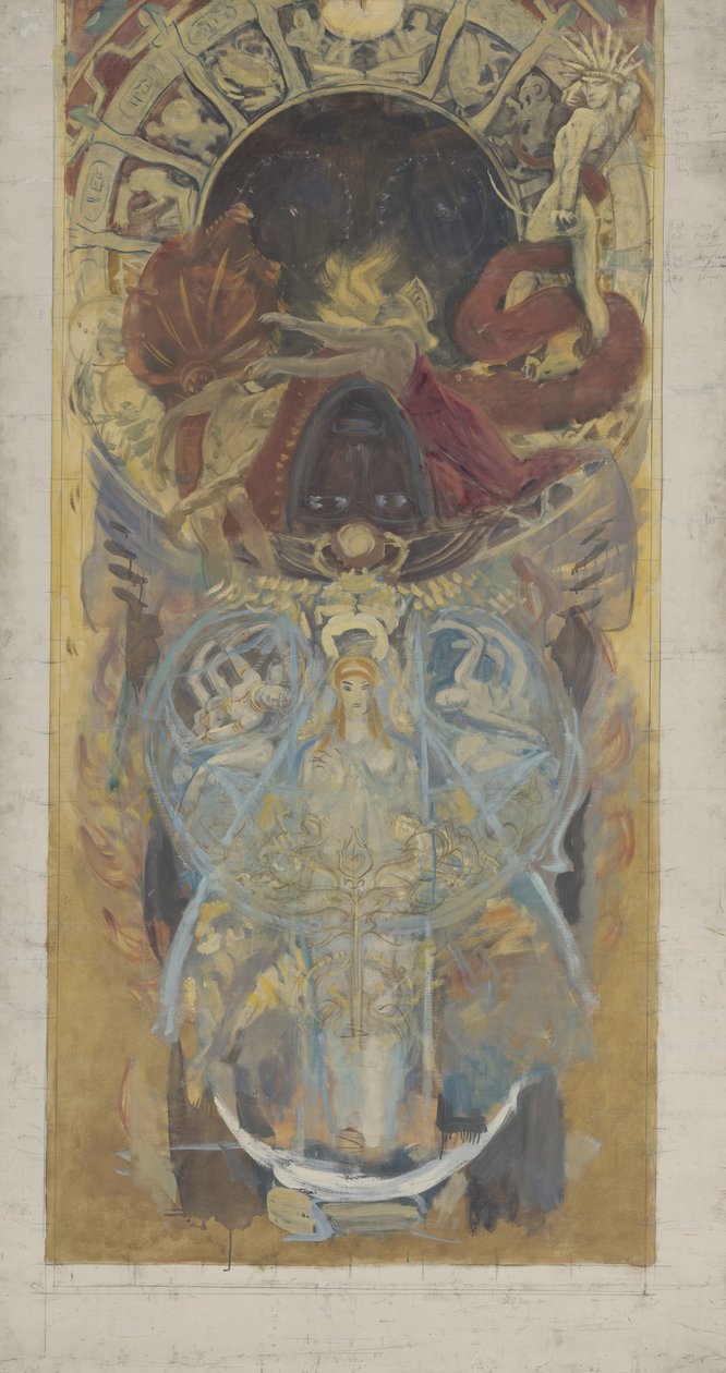 Design til Boston Public Library, 1890-4 af John Singer Sargent