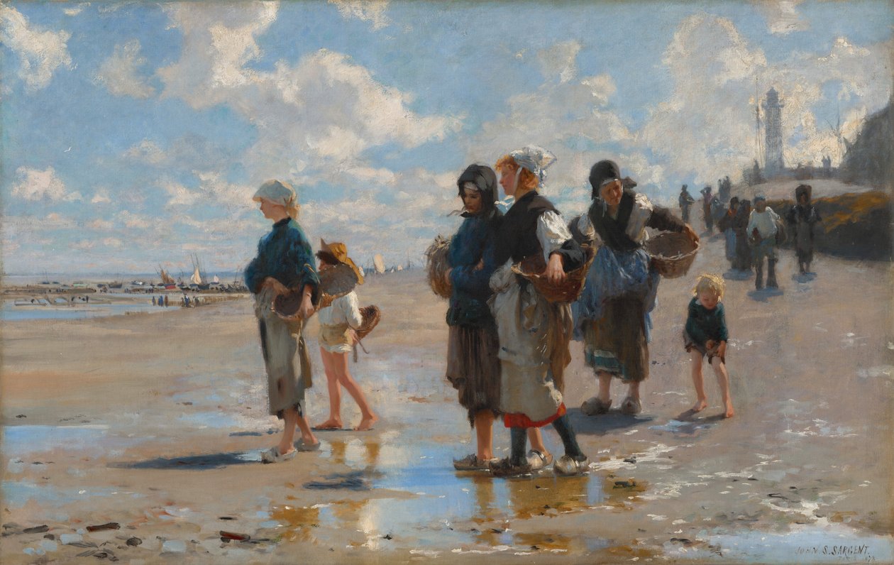 På vej ud at fiske af John Singer Sargent