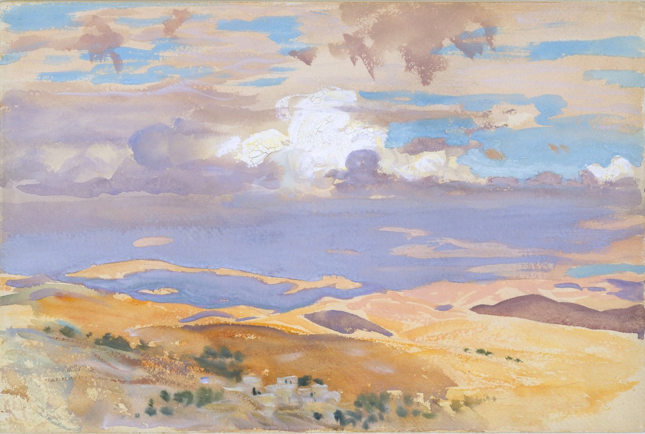 Fra Jerusalem, 1905-06 (wc, gouache og grafit på råhvidt vævet papir) af John Singer Sargent