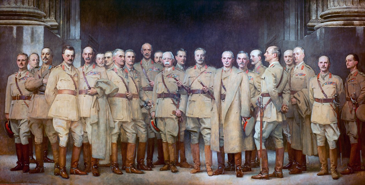 Generalofficerer fra Første Verdenskrig af John Singer Sargent