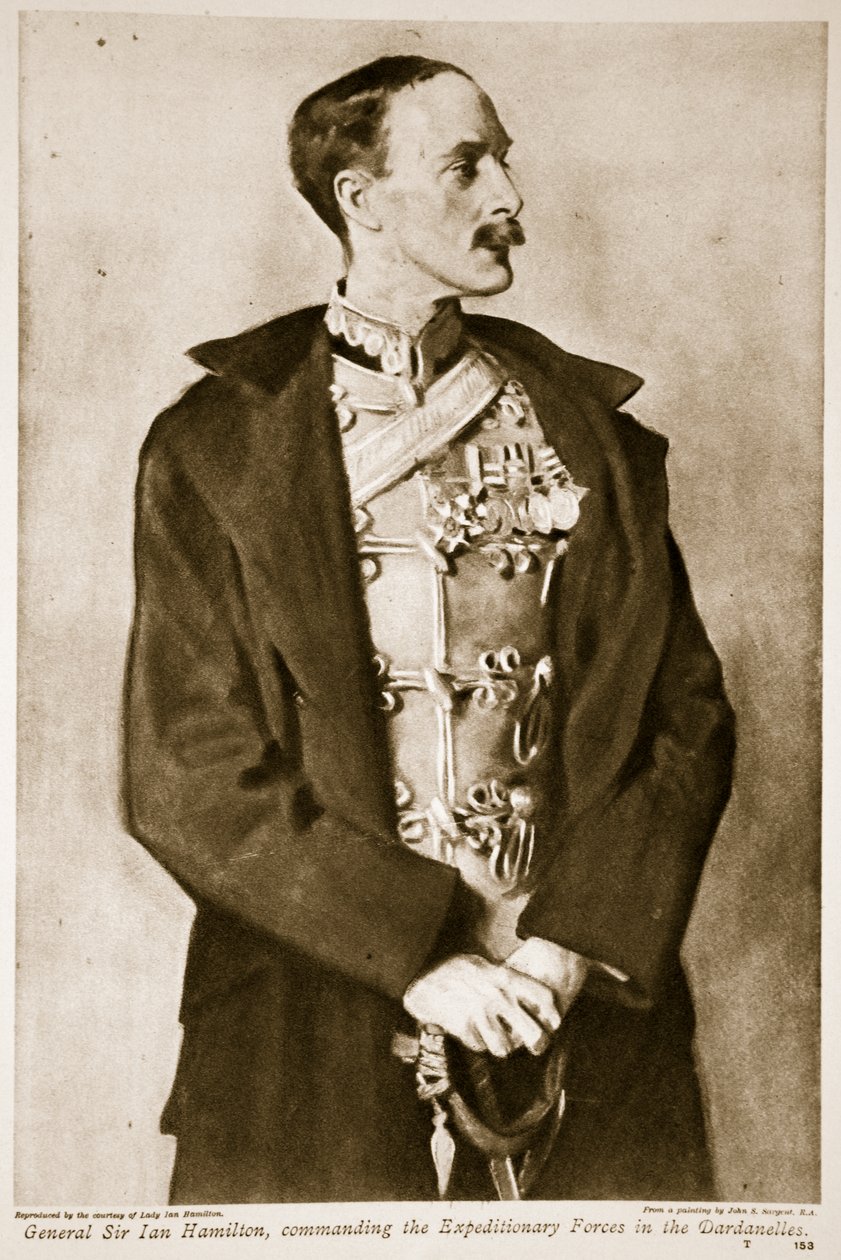 General Sir Ian Hamilton, kommanderende Ekspeditionsstyrkerne i Dardanellerne, 1914-19 af John Singer Sargent