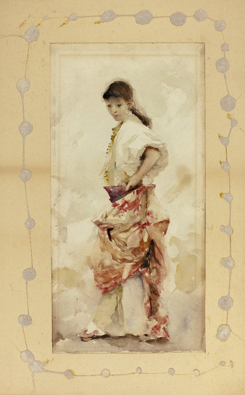 Pige i spansk kostume, før 1880 af John Singer Sargent