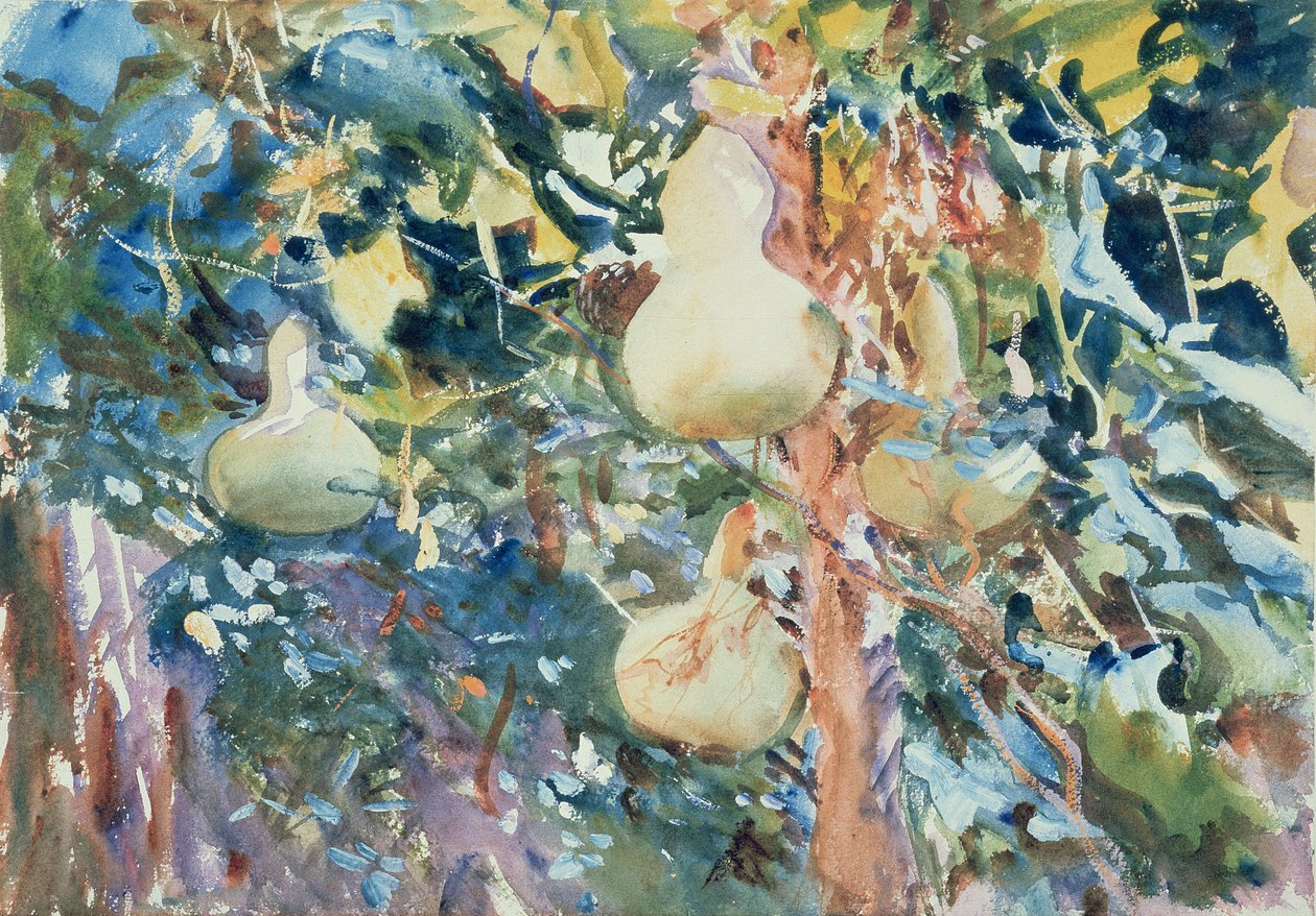 Kalebasser, ca. 1905 (wc på papir) af John Singer Sargent