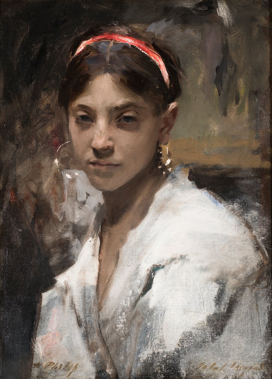 Leder af en Capri-pige, 1878 af John Singer Sargent