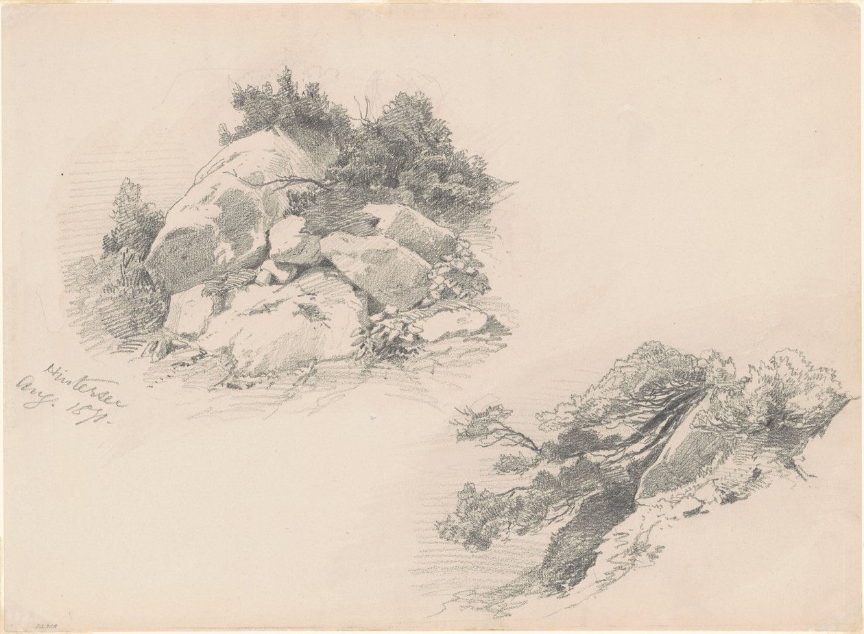 Hintersee, Tyskland, 1871. af John Singer Sargent