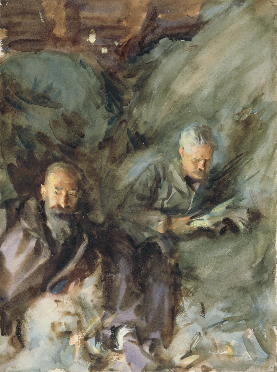 In a Hayloft, ca. 1904-07 (wc på papir) af John Singer Sargent