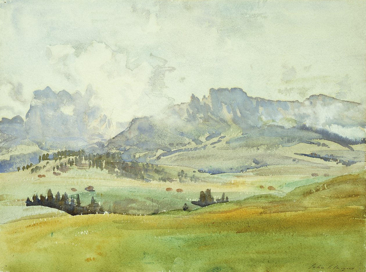 I Dolomitterne, 1914 af John Singer Sargent