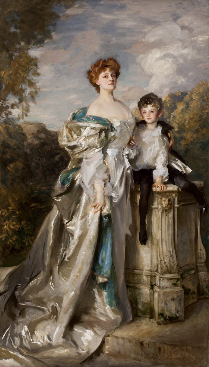 Lady Warwick og hendes søn af John Singer Sargent