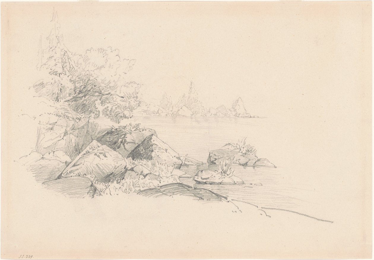 Søbredden, 1868-1869. af John Singer Sargent