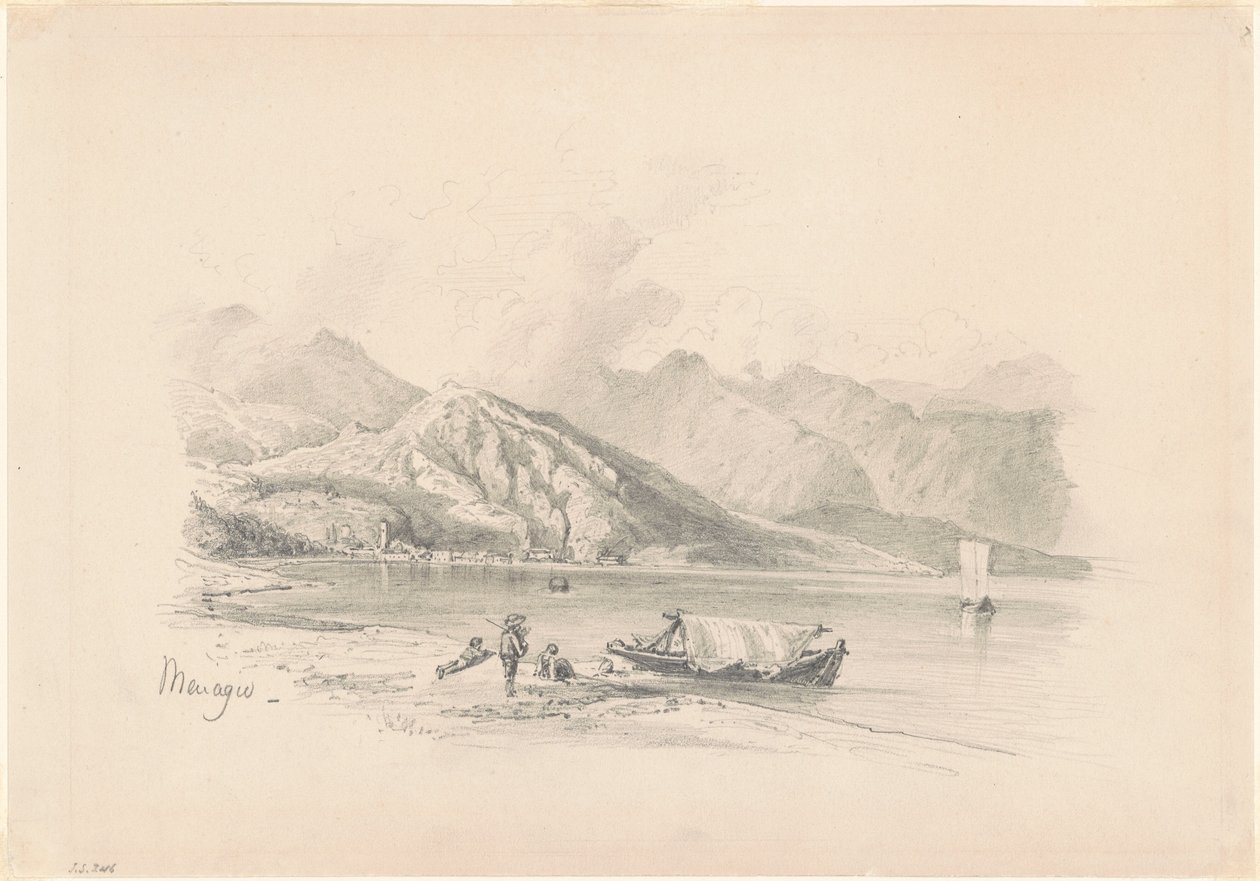 Lake Shore, Menaggio [recto] af John Singer Sargent