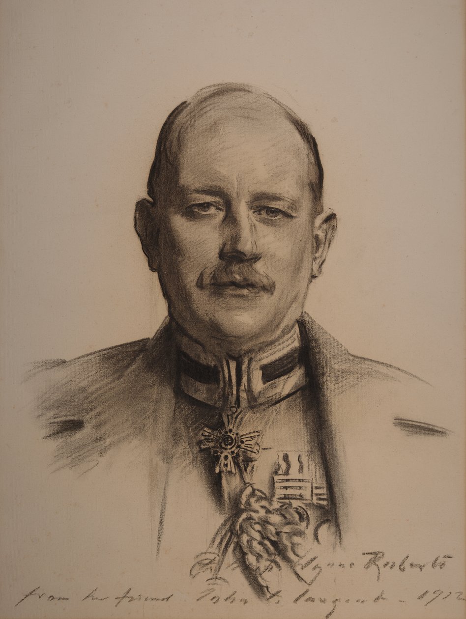 Generalløjtnant Sir George Henry Fowke (kultegning) af John Singer Sargent