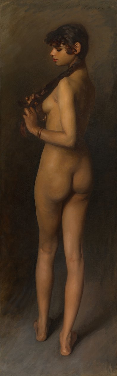 Livsstudie (studie af en egyptisk pige) af John Singer Sargent