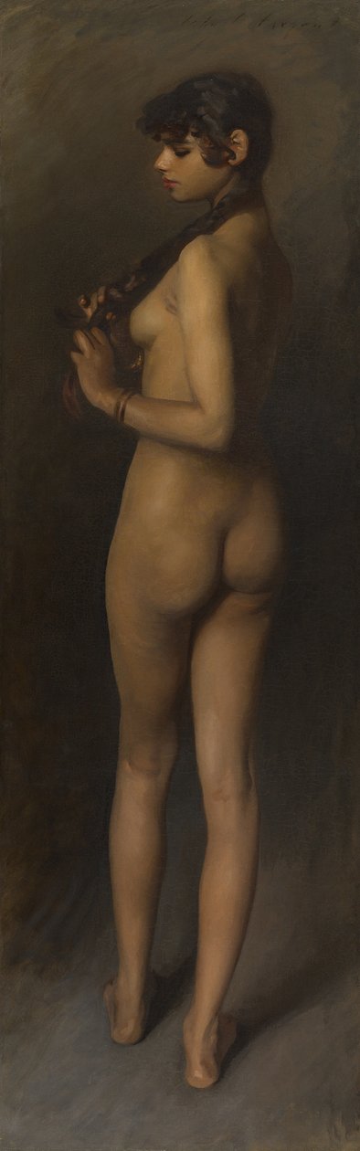 Livsstudie (studie af en egyptisk pige) af John Singer Sargent