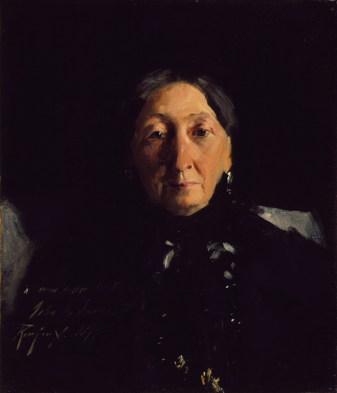 Fru Francois Buloz, 1879 af John Singer Sargent